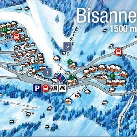 Location 3 Pieces, 2 Sdb, 6-7 Pers. Avec Parking A Bisanne 1500 - Fr-1-293-92 *